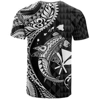 Aloha Hawaii Hammerhead Shark T Shirt Black Kakau and Polynesian Tattoo LT03 - Polynesian Pride