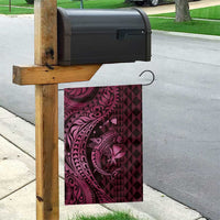 Aloha Hawaii Hammerhead Shark Garden Flag Pink Kakau and Polynesian Tattoo LT03 - Polynesian Pride