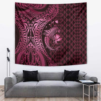 Aloha Hawaii Hammerhead Shark Tapestry Pink Kakau and Polynesian Tattoo LT03 Pink - Polynesian Pride