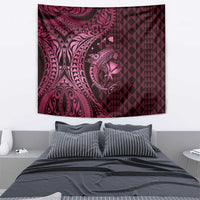 Aloha Hawaii Hammerhead Shark Tapestry Pink Kakau and Polynesian Tattoo LT03 - Polynesian Pride