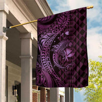 Aloha Hawaii Hammerhead Shark Garden Flag Purple Kakau and Polynesian Tattoo LT03 House Flag Purple - Polynesian Pride