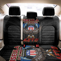 American Samoa Fautasi Back Car Seat Cover Pago Pago Aeto and Iseula o le Moana of Fagatogo Black Color LT03 - Polynesian Pride