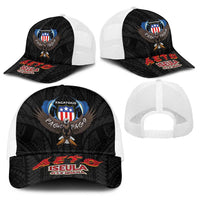 American Samoa Fautasi Baseball Net Cap Pago Pago Aeto and Iseula o le Moana of Fagatogo Black Color LT03 - Polynesian Pride