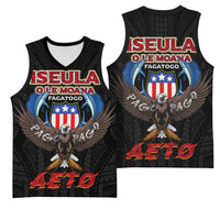 American Samoa Fautasi Basketball Jersey Pago Pago Aeto and Iseula o le Moana of Fagatogo Black Color LT03 - Polynesian Pride