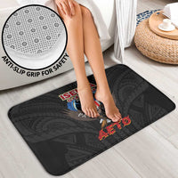 American Samoa Fautasi Bathroom Set Pago Pago Aeto and Iseula o le Moana of Fagatogo Black Color LT03 - Polynesian Pride