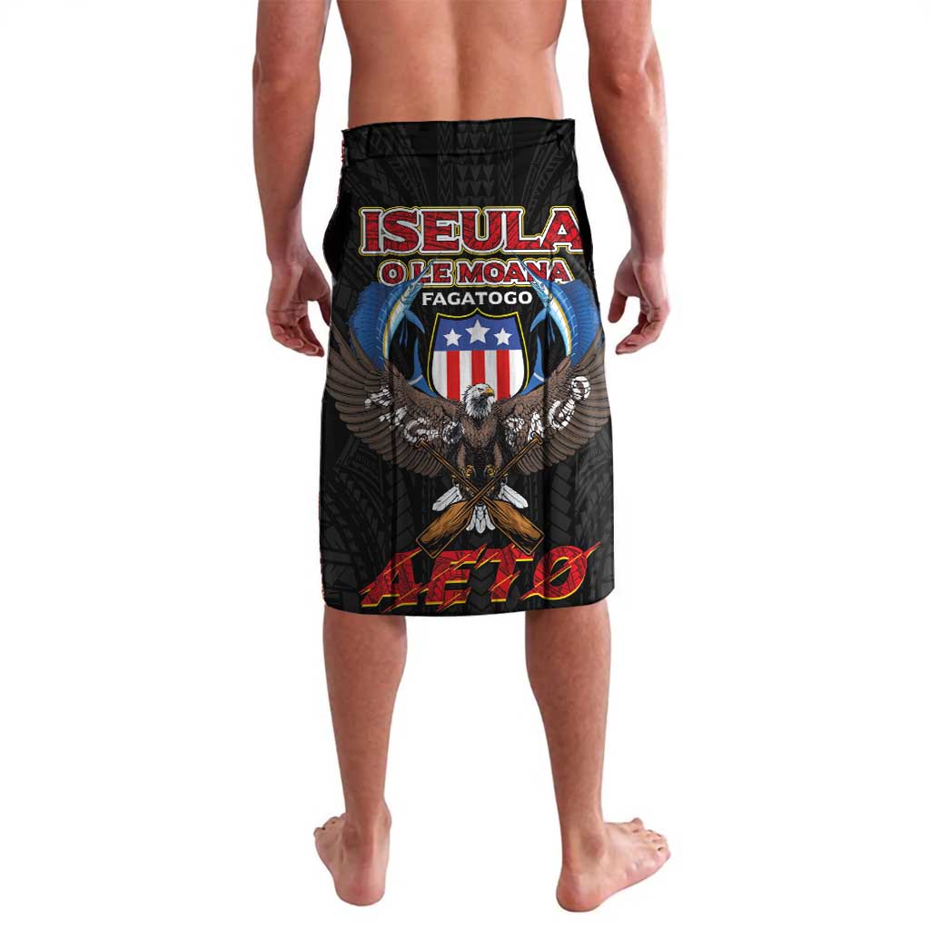 American Samoa Fautasi Lavalava Pago Pago Aeto and Iseula o le Moana of Fagatogo Black Color LT03 - Polynesian Pride