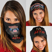 American Samoa Fautasi Neck Gaiter Pago Pago Aeto and Iseula o le Moana of Fagatogo Black Color LT03 - Polynesian Pride
