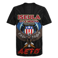 American Samoa Fautasi Rugby Jersey Pago Pago Aeto and Iseula o le Moana of Fagatogo Black Color LT03 - Polynesian Pride