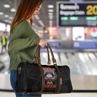 American Samoa Fautasi Travel Bag Pago Pago Aeto and Iseula o le Moana of Fagatogo Black Color LT03 - Polynesian Pride