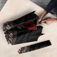 American Samoa Fautasi Umbrella Pago Pago Aeto and Iseula o le Moana of Fagatogo Black Color LT03 - Polynesian Pride