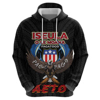 American Samoa Fautasi Zip Hoodie Pago Pago Aeto and Iseula o le Moana of Fagatogo Black Color LT03 - Polynesian Pride