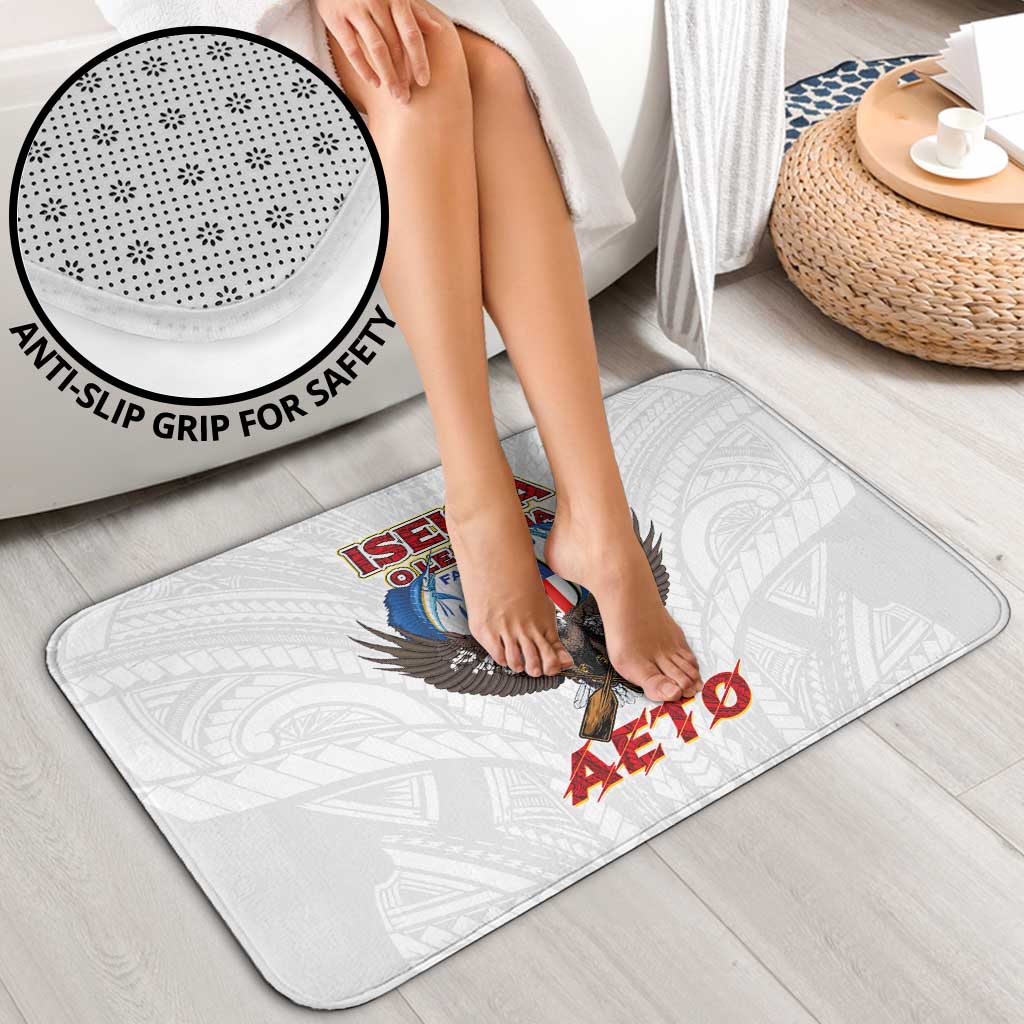 American Samoa Fautasi Bathroom Set Pago Pago Aeto and Iseula o le Moana of Fagatogo White Color LT03 - Polynesian Pride