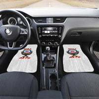 American Samoa Fautasi Car Mats Pago Pago Aeto and Iseula o le Moana of Fagatogo White Color LT03 Set 2pcs - Front White - Polynesian Pride