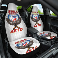 American Samoa Fautasi Car Seat Cover Pago Pago Aeto and Iseula o le Moana of Fagatogo White Color LT03 One Size White - Polynesian Pride