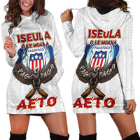 American Samoa Fautasi Hoodie Dress Pago Pago Aeto and Iseula o le Moana of Fagatogo White Color LT03 - Polynesian Pride
