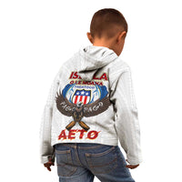 American Samoa Fautasi Kid Hoodie Pago Pago Aeto and Iseula o le Moana of Fagatogo White Color LT03 - Polynesian Pride