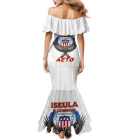 American Samoa Fautasi Mermaid Dress Pago Pago Aeto and Iseula o le Moana of Fagatogo White Color LT03 - Polynesian Pride