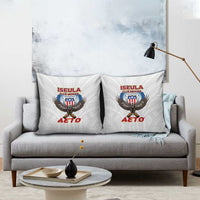 American Samoa Fautasi Pillow Cover Pago Pago Aeto and Iseula o le Moana of Fagatogo White Color LT03 - Polynesian Pride