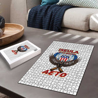 American Samoa Fautasi Puzzle Pago Pago Aeto and Iseula o le Moana of Fagatogo White Color LT03 - Polynesian Pride