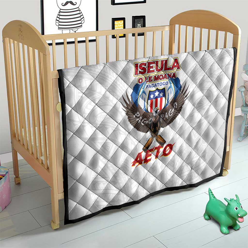 American Samoa Fautasi Quilt Pago Pago Aeto and Iseula o le Moana of Fagatogo White Color LT03 - Polynesian Pride