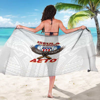 American Samoa Fautasi Sarong Pago Pago Aeto and Iseula o le Moana of Fagatogo White Color LT03 - Polynesian Pride