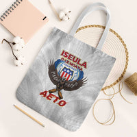 American Samoa Fautasi Tote Bag Pago Pago Aeto and Iseula o le Moana of Fagatogo White Color LT03 White Strap One Size White - Polynesian Pride