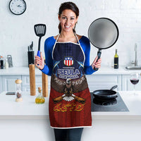 American Samoa Fautasi Apron Pago Pago Aeto and Iseula o le Moana of Fagatogo Red-Blue LT03 - Polynesian Pride