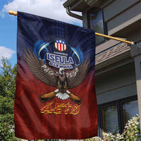 American Samoa Fautasi Garden Flag Pago Pago Aeto and Iseula o le Moana of Fagatogo Red-Blue LT03 - Polynesian Pride