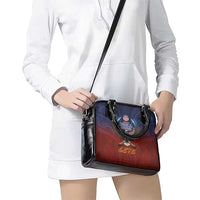 American Samoa Fautasi Shoulder Handbag Pago Pago Aeto and Iseula o le Moana of Fagatogo Red-Blue LT03 - Polynesian Pride
