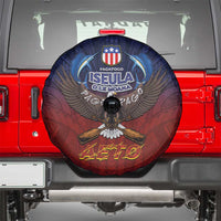 American Samoa Fautasi Spare Tire Cover Pago Pago Aeto and Iseula o le Moana of Fagatogo Red-Blue LT03 - Polynesian Pride