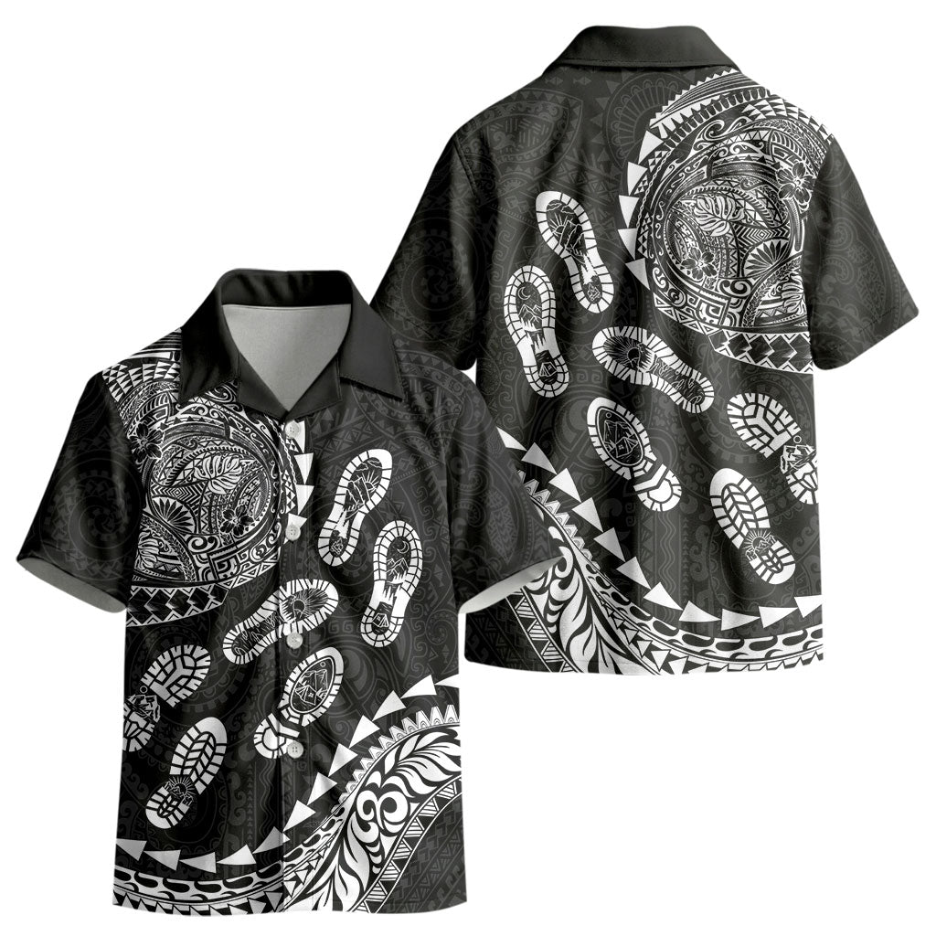 Hawaii Running Kid Hawaiian Shirt Polynesian Tribal Tattoo