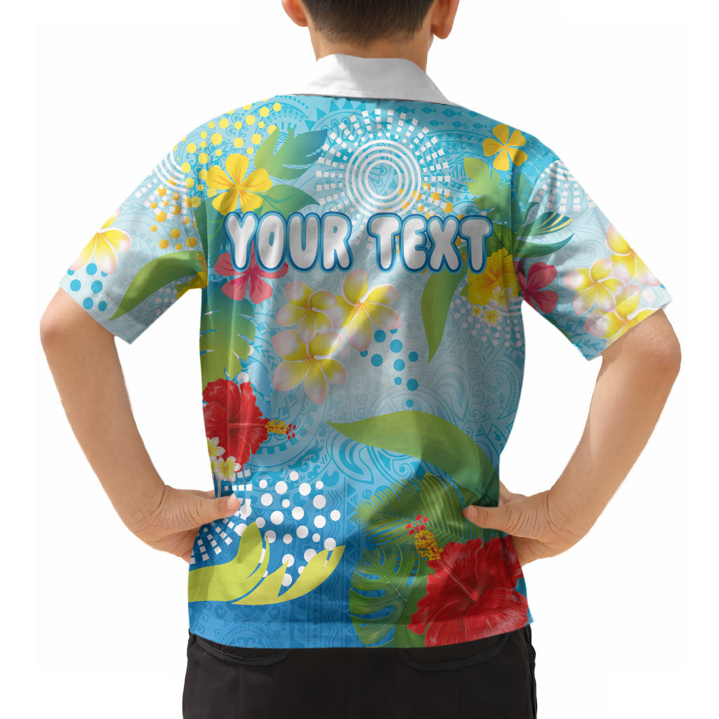 Personalized Hawaii Marathon Hawaiian Shirt Polynesian Motif Tropical Style