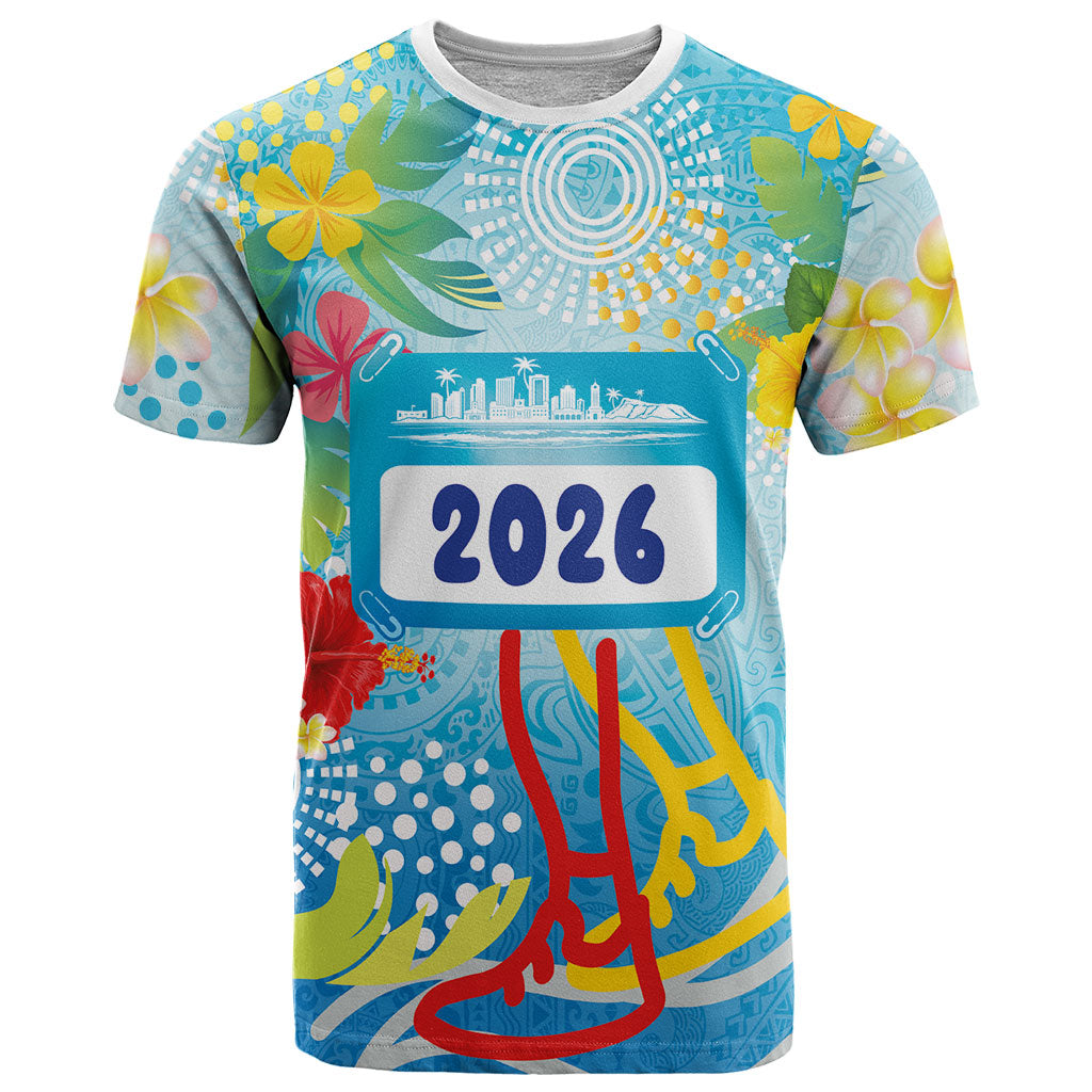 Personalized Hawaii Marathon T Shirt Polynesian Motif Tropical Style