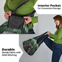 Hawaii Rainbow Warriors Grocery Bag Polynesian Motif Black Color