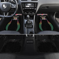 Custom Hawaii Rainbow Warriors Car Mats Polynesian Motif Special Edition Rainbow Gradient