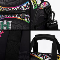 Hawaii Rainbow Warriors Duffle Bag Polynesian Motif Special Edition Rainbow Gradient