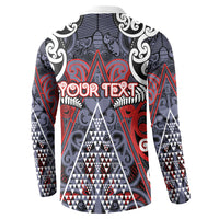 Personalised Aotearoa Iwi Ngapuhi Button Sweatshirt Maori Motif Tribal
