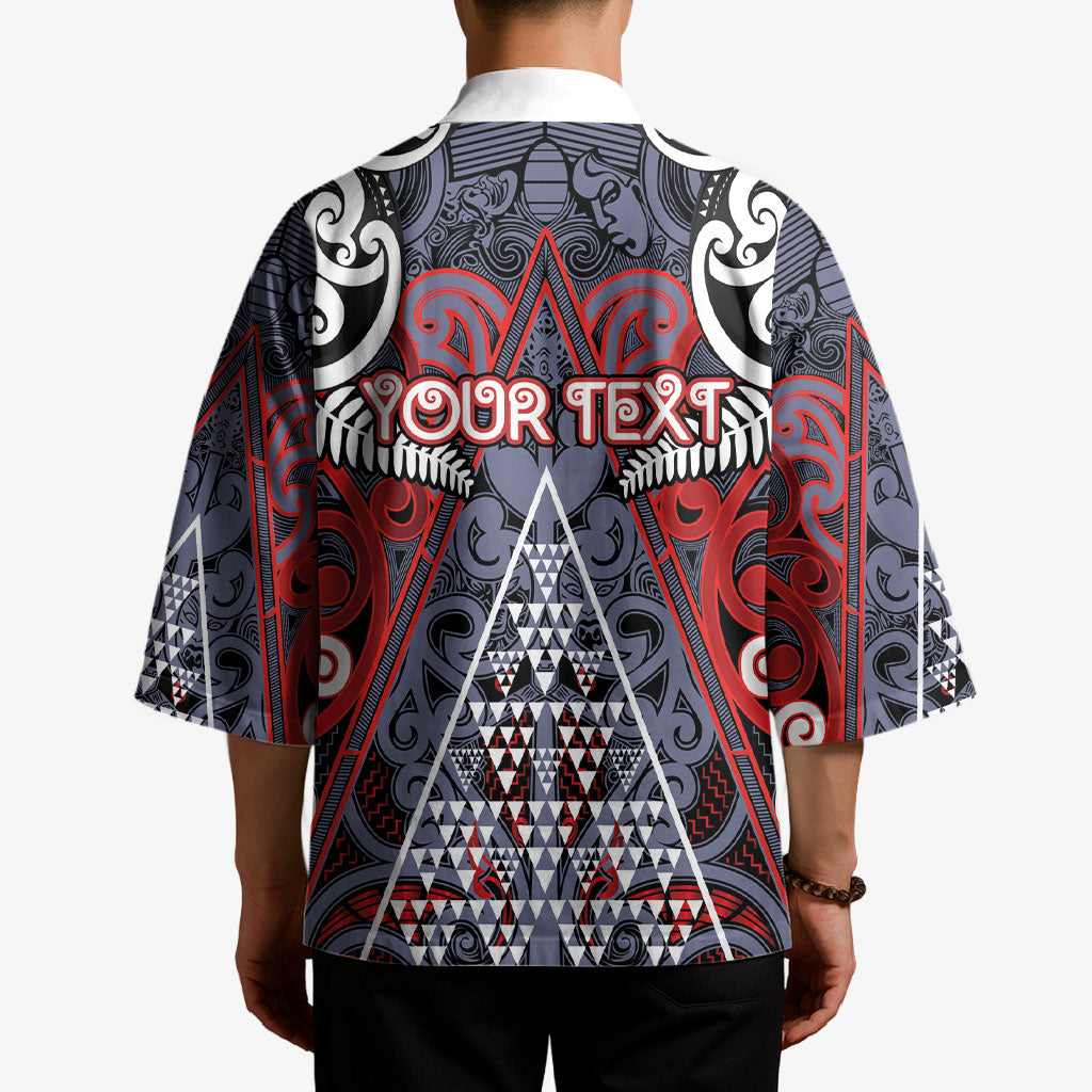 Personalised Aotearoa Iwi Ngapuhi Kimono Maori Motif Tribal