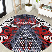 Aotearoa Iwi Ngapuhi Round Carpet Maori Motif Tribal