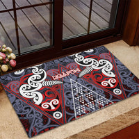 Aotearoa Iwi Ngapuhi Rubber Doormat Maori Motif Tribal