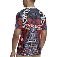 Personalised Aotearoa Iwi Ngapuhi Rugby Jersey Maori Motif Tribal