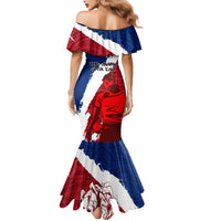 Samoa Rugby Mermaid Dress Siva Tau Dance Polynesian Tattoo Brush Style LT03 - Polynesian Pride