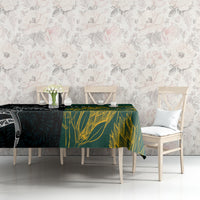 Personalised South Africa and New Zealand Tablecloth King Protea and Silver Fern Mix Culture Pattern LT03 - Polynesian Pride