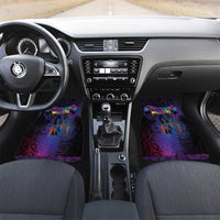 Aotearoa Arts Festival 2025 Car Mats Maori Music Art Dance - Rhythmic Vibes LT03 Set 2pcs - Front Black - Polynesian Pride