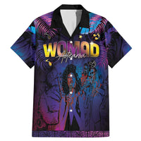 Aotearoa Arts Festival 2025 Family Matching Mermaid Dress and Hawaiian Shirt Maori Music Art Dance - Rhythmic Vibes LT03 Dad's Shirt - Short Sleeve Black - Polynesian Pride