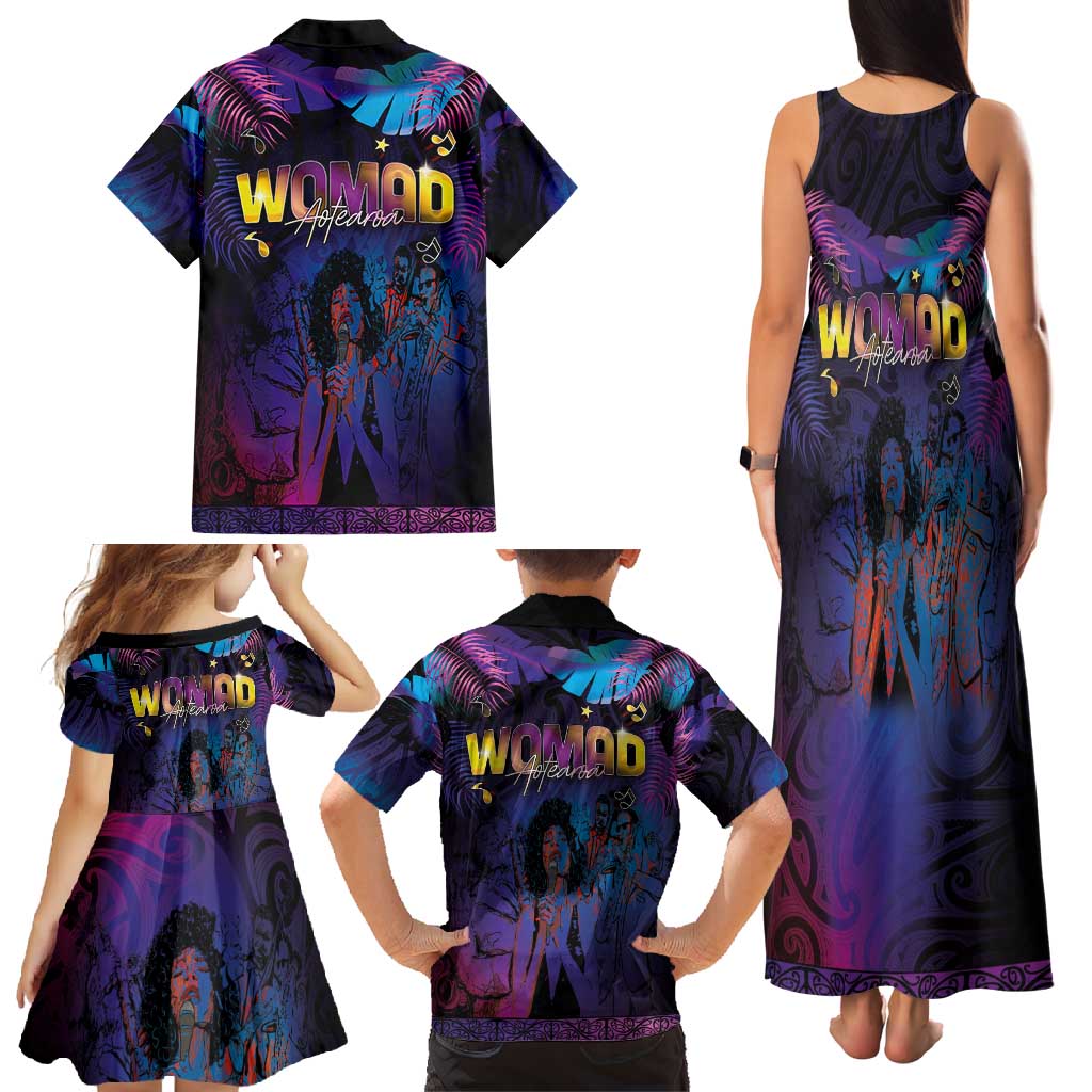 Aotearoa Arts Festival 2025 Family Matching Tank Maxi Dress and Hawaiian Shirt Maori Music Art Dance - Rhythmic Vibes LT03 - Polynesian Pride
