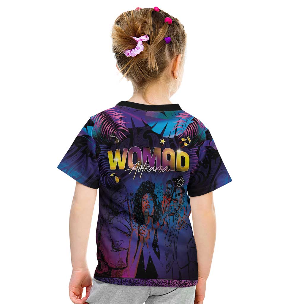 Aotearoa Arts Festival 2025 Kid T Shirt Maori Music Art Dance - Rhythmic Vibes LT03 - Polynesian Pride