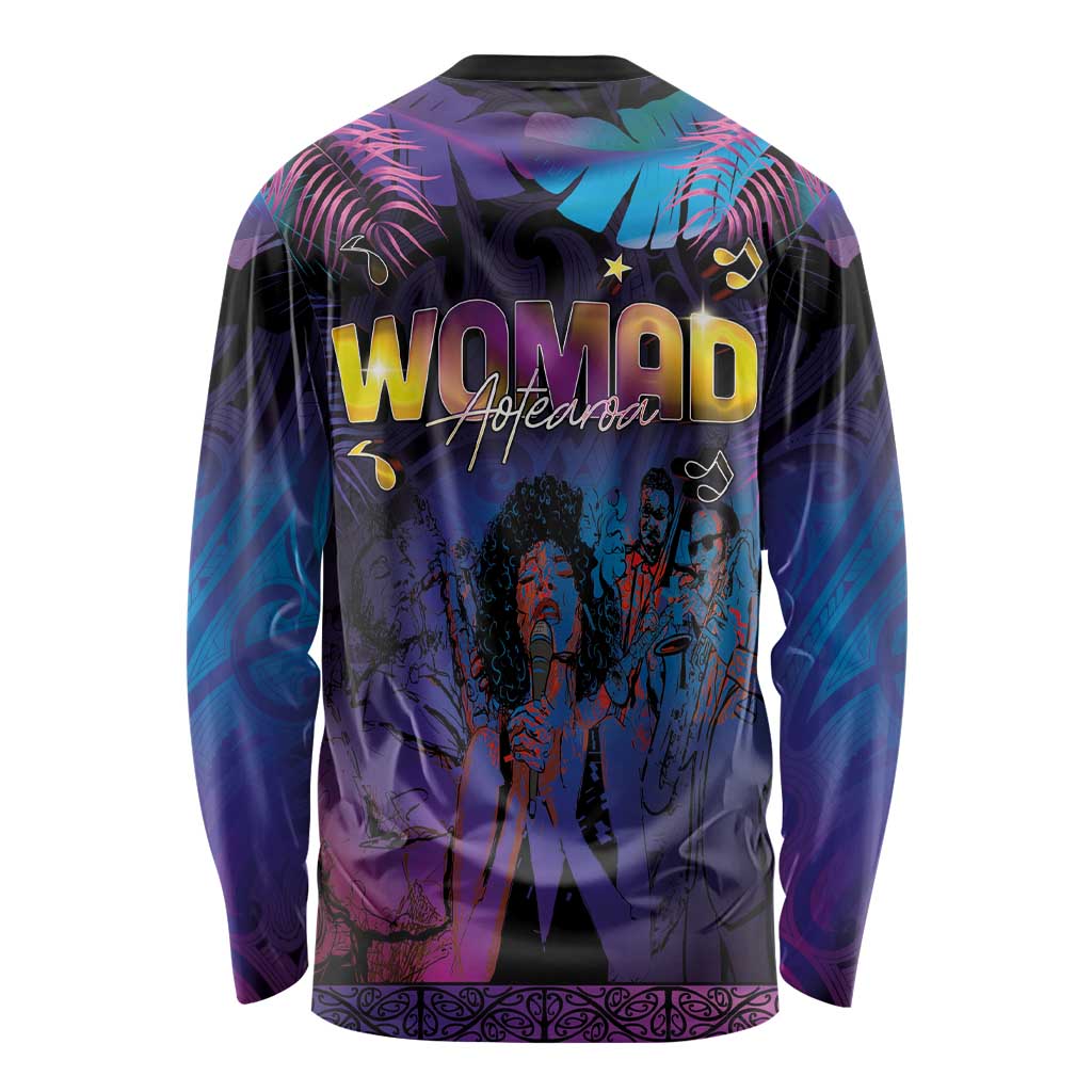 Aotearoa Arts Festival 2025 Long Sleeve Shirt Maori Music Art Dance - Rhythmic Vibes LT03 - Polynesian Pride