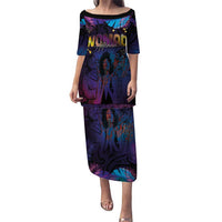 Aotearoa Arts Festival 2025 Puletasi Maori Music Art Dance - Rhythmic Vibes LT03 Long Dress Black - Polynesian Pride