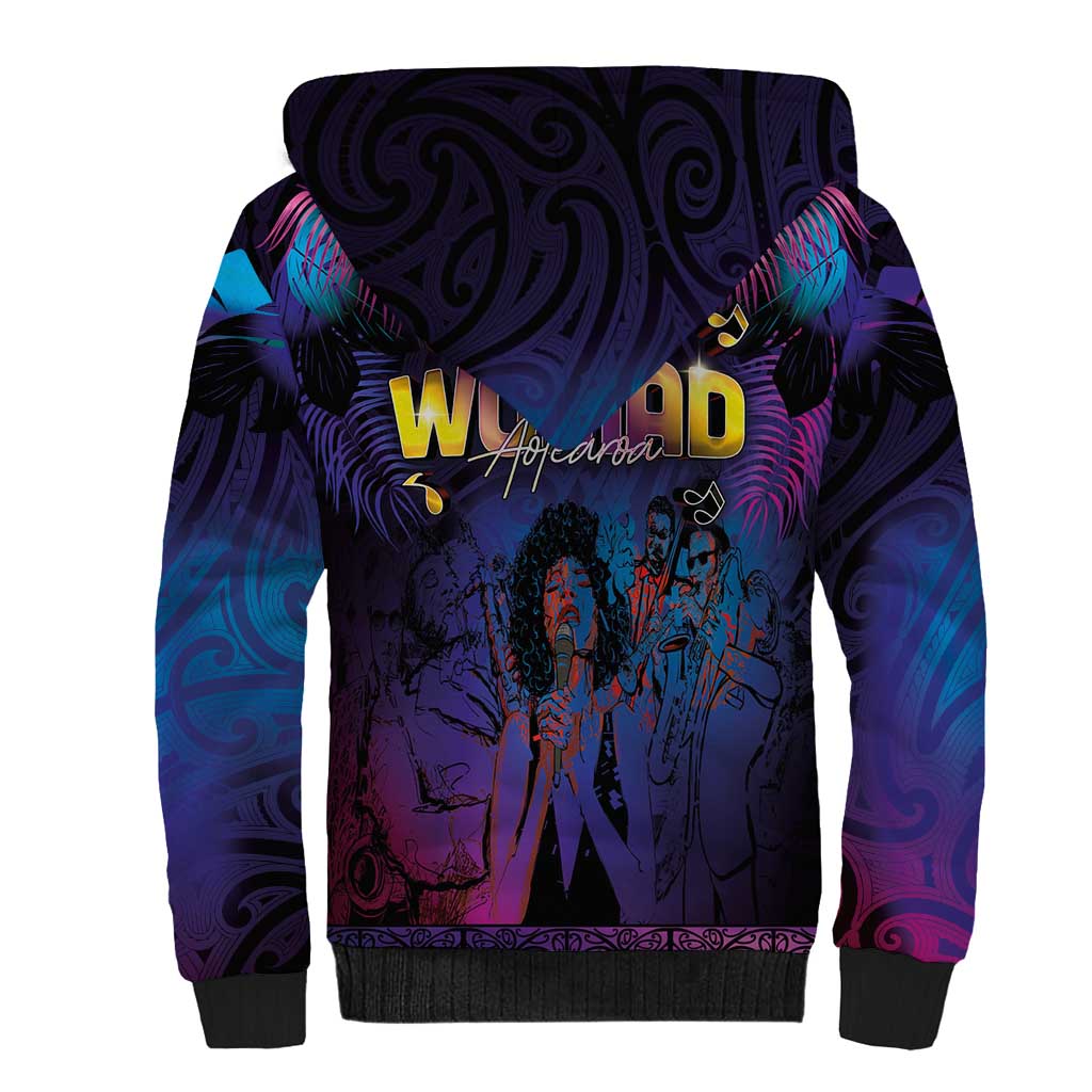 Aotearoa Arts Festival 2025 Sherpa Hoodie Maori Music Art Dance - Rhythmic Vibes LT03 - Polynesian Pride